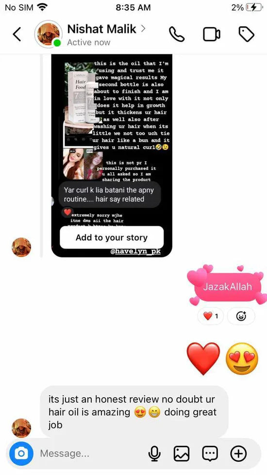 Original Havelyn Hair Food Oil of Pakistan ★4.8/5|10000+ Verified Ratings